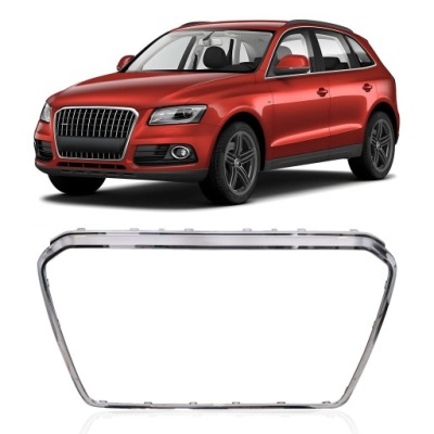 Audi q5 8r 2012-2017 po faceliftingu хромована рамка решітка 8r0853651ad фото №1