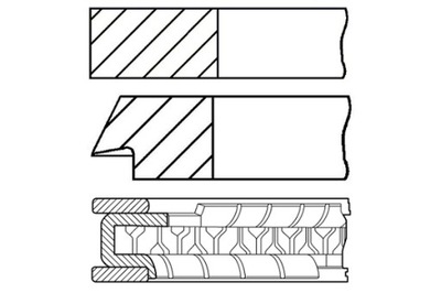 GOETZE 83.5 +0,50 1.2-1.2-2.5 КОМПЛЕКТ КІЛЬЦЯ ПОРШНЯ FORD C-MAX