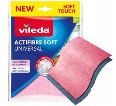 VILEDA ACTIFIBRE ŚCIERKA UNIWERSALNA 2 sztuki