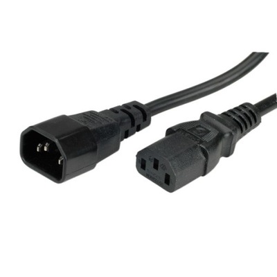 Kabel zasilający do monitora IEC C13-C14 0.5m