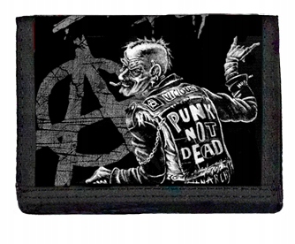 OLD PUNK PUNKS NOT DEAD ANARCHY PORTFEL DLA FANA