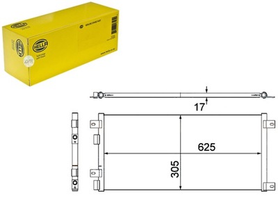 HELLA КОНДЕНСАТОР КОНДИЦИОНЕРА IVECO DAILY II
