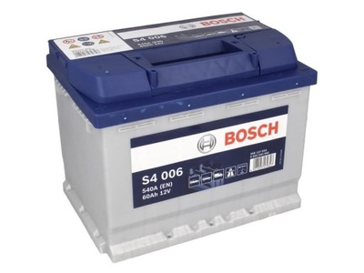 АККУМУЛЯТОР BOSCH 60AH +L S4