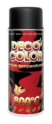 Farba lakier w sprayu High Temperature Deco Color czarna