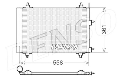 DENSO КОНДЕНСАТОР КОНДИЦИОНЕРА PEUGEOT 307 1.4-2.0D 08.00-12.09