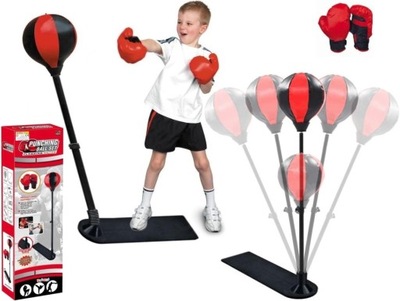 Zestaw bokserski gruszka do treningu plus rękawice dla dziecka