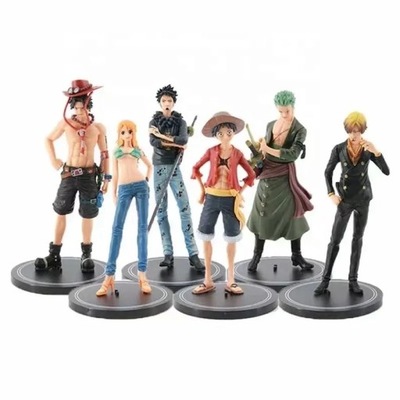 FIGURKI 3D ANIME ONE PIECE 6 szt 18 cm ZESTAW PL