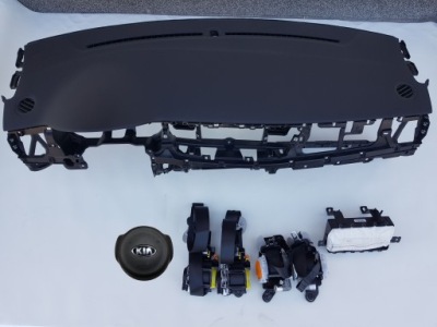 Консоль приборная панель приборная панель kia rio iv v 2 подушка безопасности 4 ремни фото №1