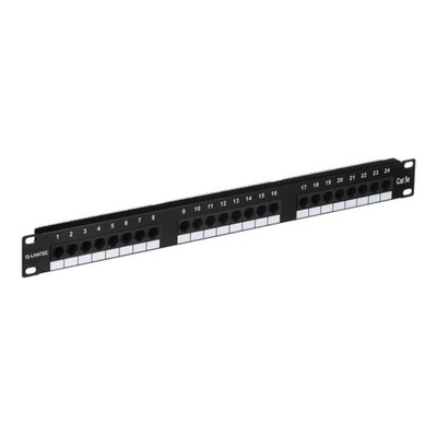 Patch panel 1U/19 cali UTP nieekranowany 24 porty kat. 5E złącza LSA Q-LANT