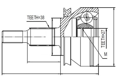 ШАРНИР ВНЕШНИЙ VW T5 1.9TD, 2.0 03-