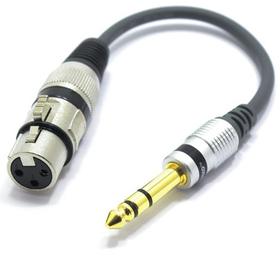 ADAPTER XLR ŻEŃSKI - WTYK JACK 6.3 STEREO VITALCO