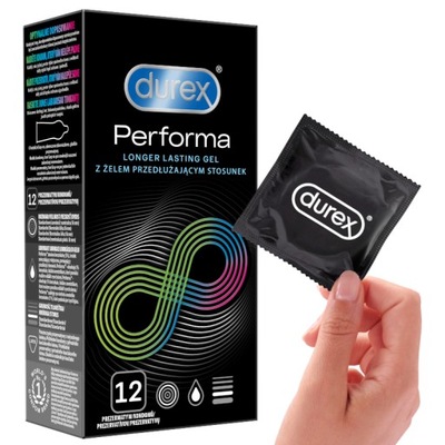 Durex PERFORMA kondómy oddialenie ejakulácie 12 ks dlhý sex