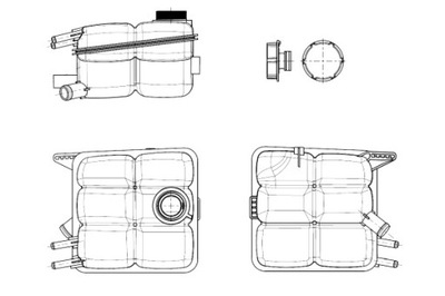 NRF DEPÓSITO DE EXPANSIÓN DEL RADIADOR Z CON TAPADERA FORD FOCUS C-MAX FOCUS  