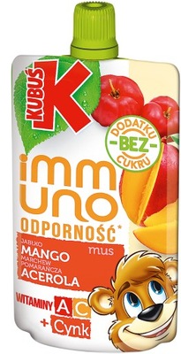 KUBUŚ Immuno Mus Jabłko Mango Acerola Cynk 100 g