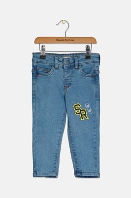 RESERVED Spodnie jeansowe z naszywkami roz 98 cm