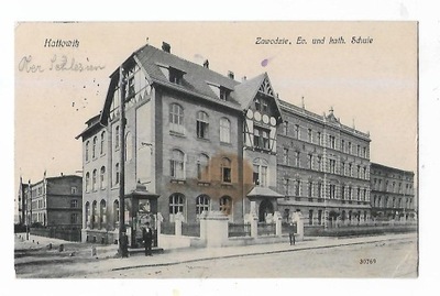 Katowice Zawodzie Ev.und kath.Schule 1914