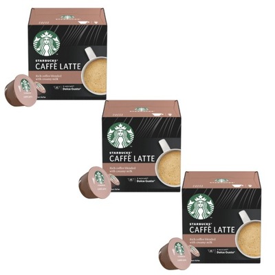 3 x Kawa STARBUCKS DOLCE CAFFE LATTE 12 sztuk