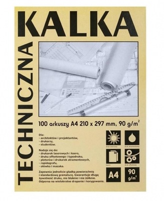 KALKA KREŚL.A4 90G 1 ARKUSZ