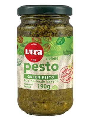 PESTO BAZYLIOWE 190g Zielone pesto z bazylii