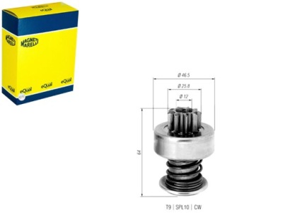 Шестерня, стартер magneti marelli 940113020278 фото №1