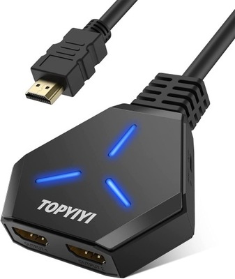 Rozdzielacz HDMI Splitter TOPYIYI 4K 1 na 2