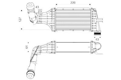 VALEO INTERCOOLER SIN DE VÁLVULA AGR OPEL ASTRA G ZAFIRA A 2.0D 2.2D  