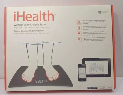 WAGA IHEALTH WIRELESS BODY ANALYSIS SCALE - IOS/ANDROID WIFI/BLUETOOTH