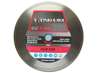 Tarcza Tnąca Diamentowa 230 mm Titanium FLIZ