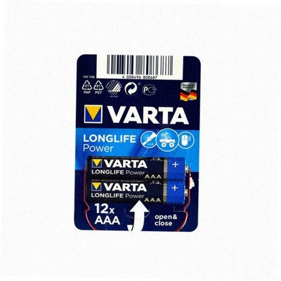 12 Baterii LR03 Varta Longlife Power 4903 WYDAJNE