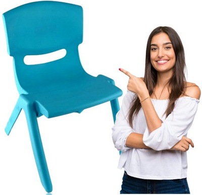 Plastikowe krzesło dla dziecka krzesełko dziecięce DO DOMU