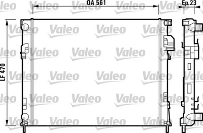 VALEO 732853 RADIATOR WATER R.TRAFIC 04-  