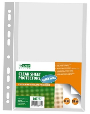 Koszulka A4 poszerzana PVC 170mic D.RECT