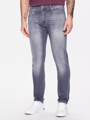 PEPE JEANS Jeansy Stanley PM206326UE8 Szary Regular Fit