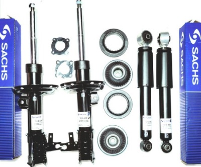 4 амортизаторы sachs подшипник opel astra h zafira b фото №1