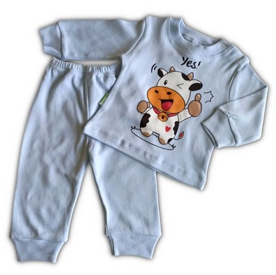 Piżamka dla niemowlaczka Krówka 68