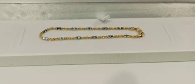 ZŁOTA BRANSOLETKA P585 2.35G 18CM