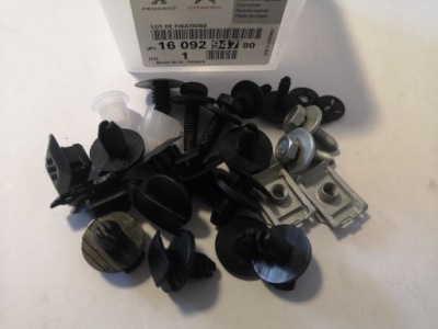 Набор клипсы штифты бампера задняя citroen c3 фото №1