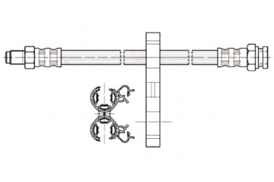 Trw шланг тормозной elast. citroen jumper fiat d фото №1