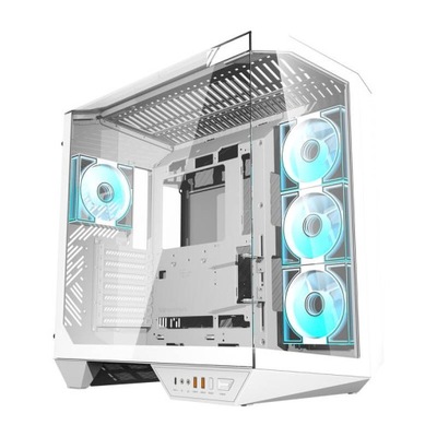 DARKFLASH OBUDOWA KOMPUTEROWA Z WENTYLATORAMI 4x LED BIAŁA DO PC DLA GRACZY