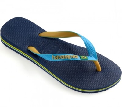 HAVAIANAS BUTY JAPONKI WSUWANE Z LOGO 39/40 ŻLA