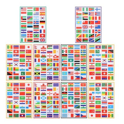 Naklejka z flagami świata Piłka nożna Decor Kraje