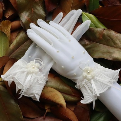 Rękawiczki ślubne bez palców damskie