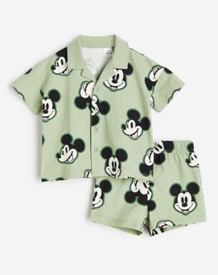 H&M komplet koszula i szorty Myszka Mickey 80