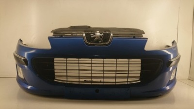 Бампер передній перед peugeot 407 lift 07-11 фото №1