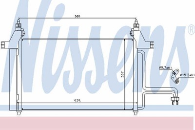 RADUADOR DE ACONDICIONADOR NISSENS 94610  