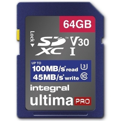 Karta pamięci INTEGRAL SDXC 64GB ultima PRO