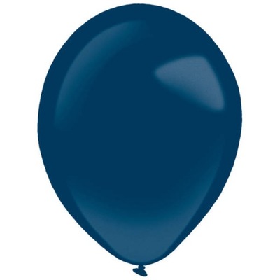Balony lateksowe Granatowe, Decorator Metallic Navy niebieskie 12cm, 100szt