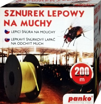 Lep na muchy do obory, chlewni 200 m sznurek