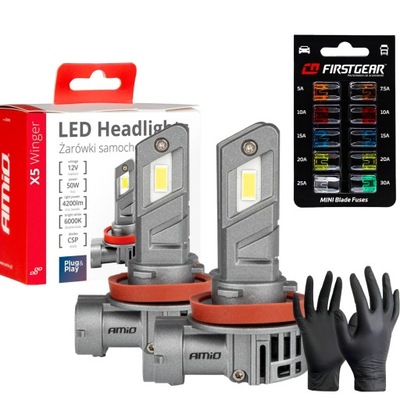 LUCES DIODO LUMINOSO LED H8 H9 H11 AMIO 6000K CANBUS MARKERY BMW 1 3 4 5 X1 X3 X5 X4 X6  