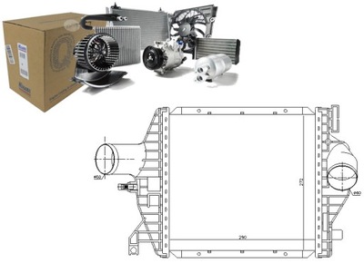 Nissens інтеркулер mercedes v 638/2 vito 638 фото №1